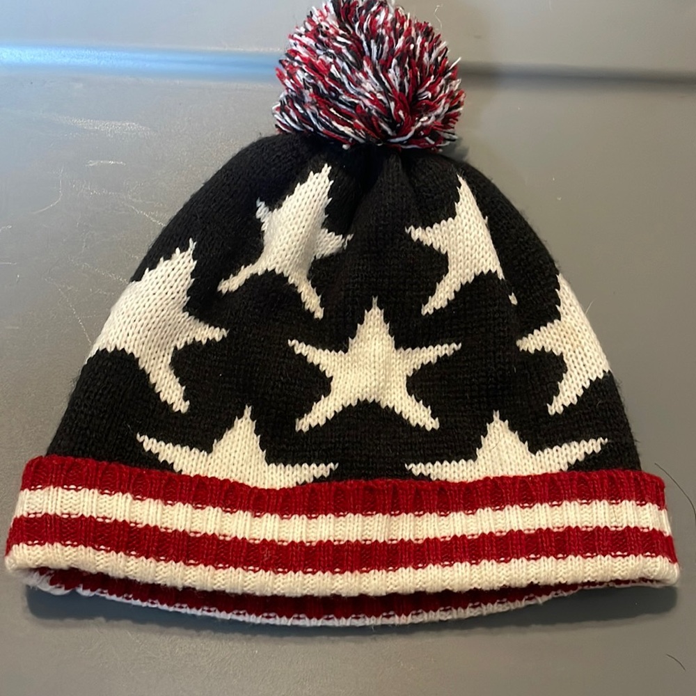 American flag beanie